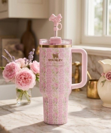 New Stanley X Love Shack Fancy 40Oz Quencher Tumbler – Blooming Heirloom Edition